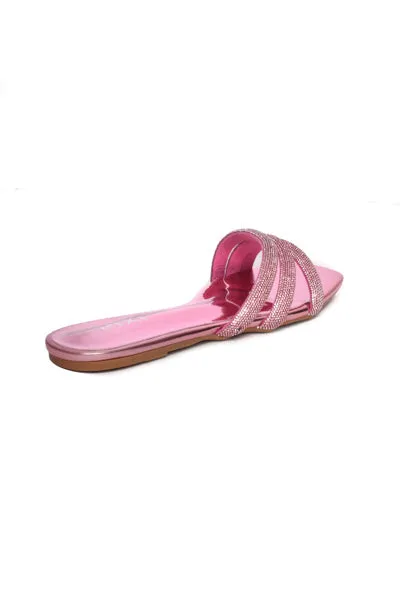 01-4341 Strassy Flat Slipper/