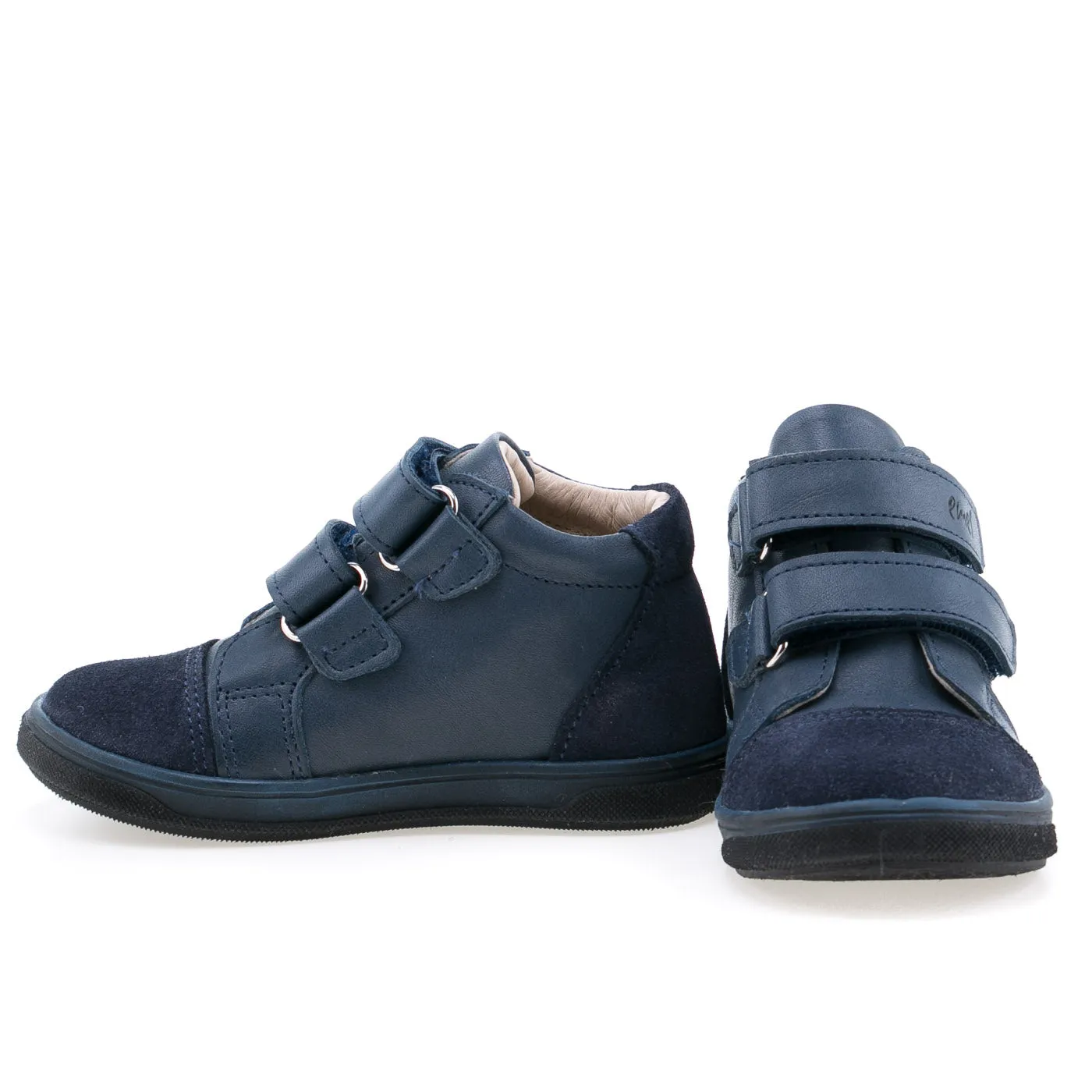 (2675-10) Emel shoes velcro trainers blue