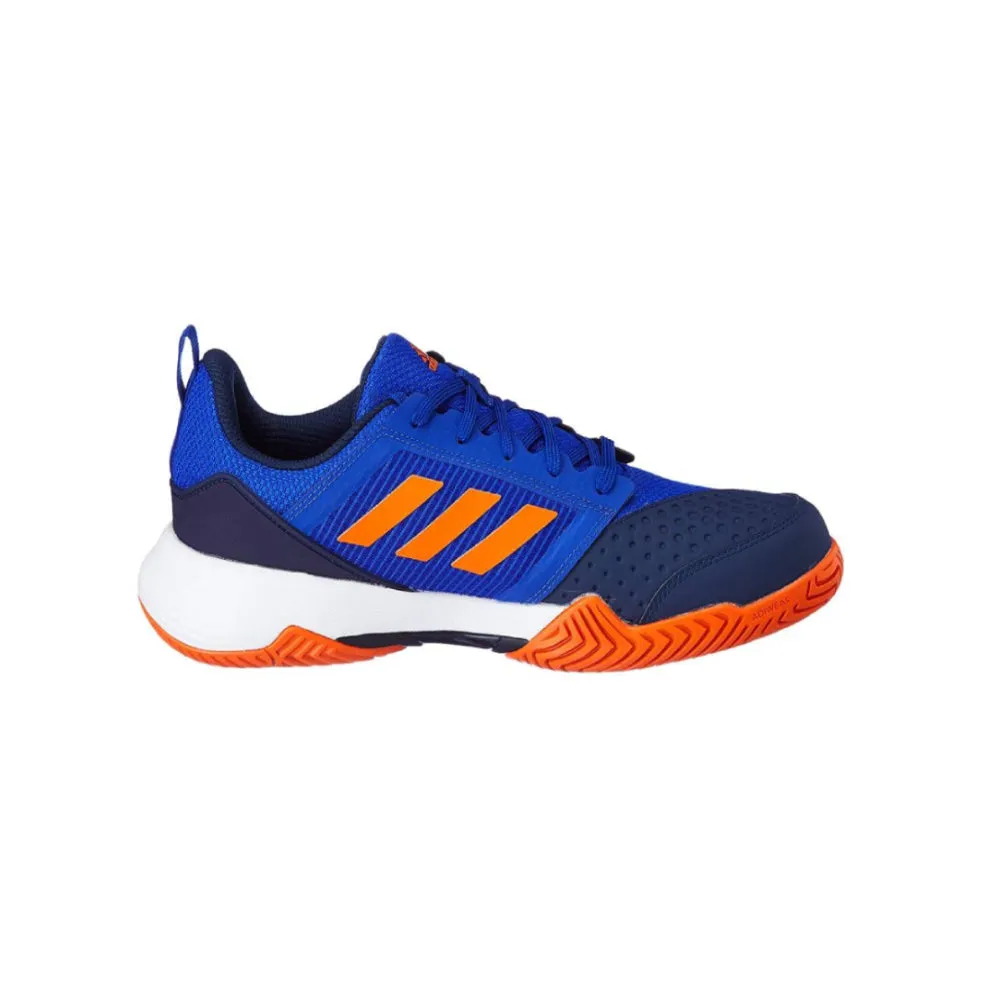 Adidas Men's Stin TNS 23 Tennis Shoe (Lucid Blue/Collegiate Navy/Semi Impact Orange)