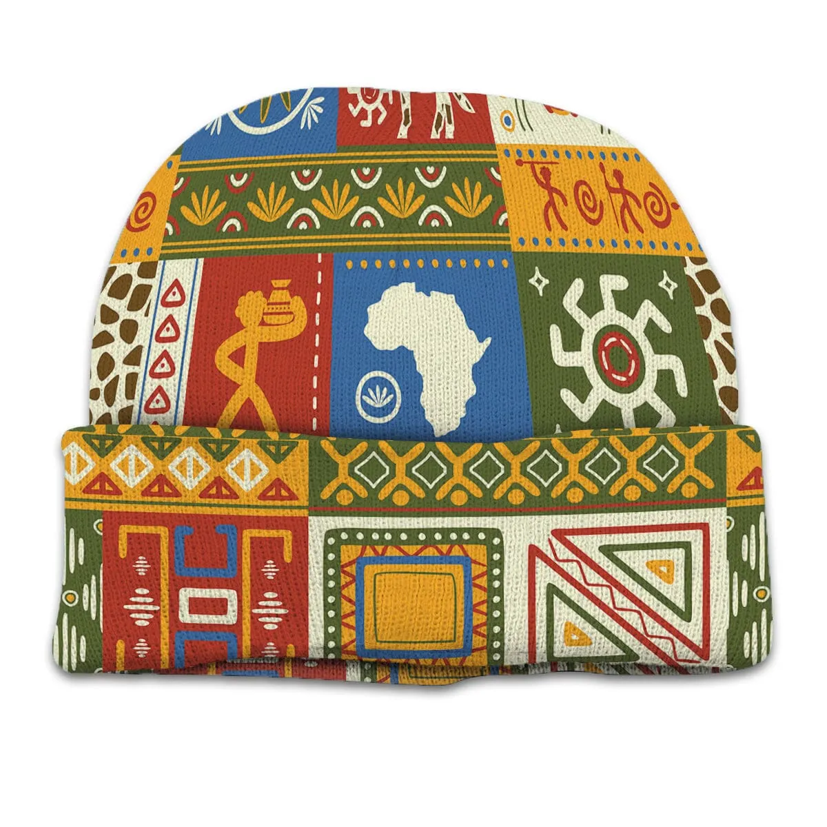 African Patterns Collage Kid Beanie Hat