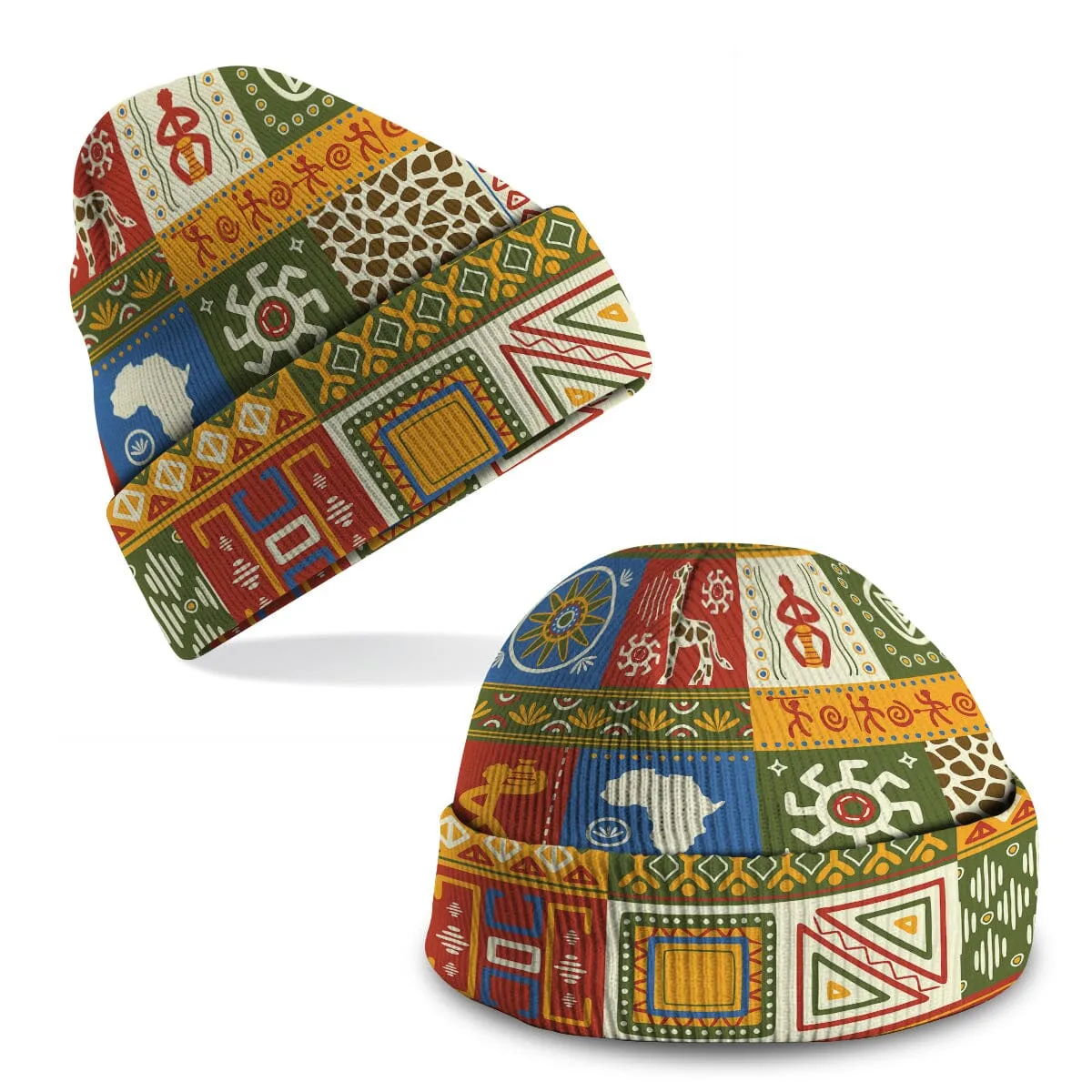 African Patterns Collage Kid Beanie Hat