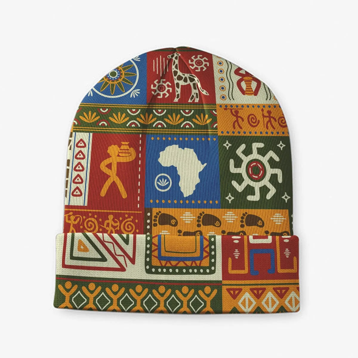 African Patterns Collage Kid Beanie Hat