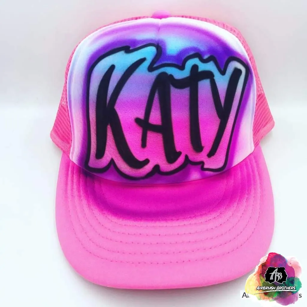 Airbrush Blend of Colors Hat Design