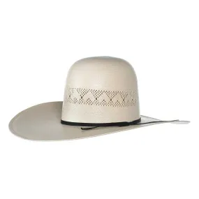 Alboum Hat Co Rodeo King High Point Open Straw Hat 4 1/2" Brim