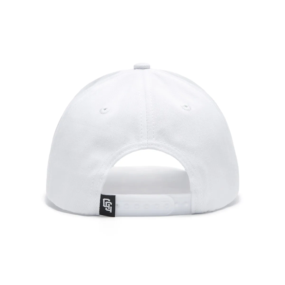 Angry Golfer White SnapBack Golf Hat - Curved Brim