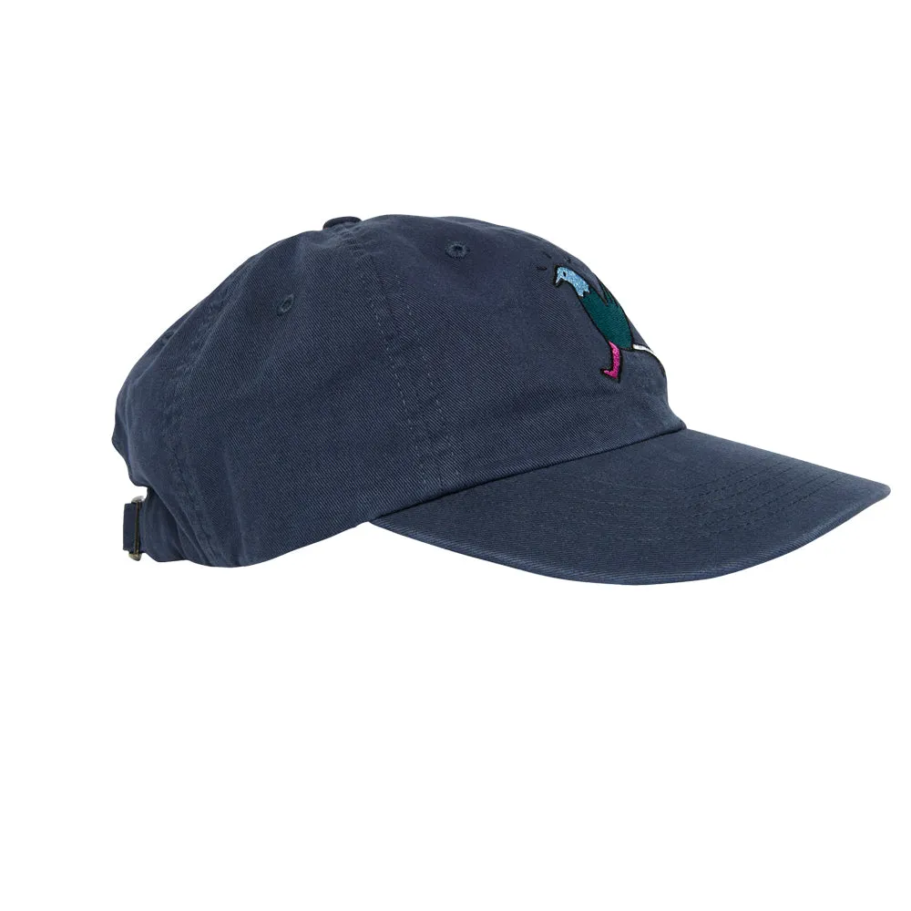 annoyed chicken 6 panel hat (navy)