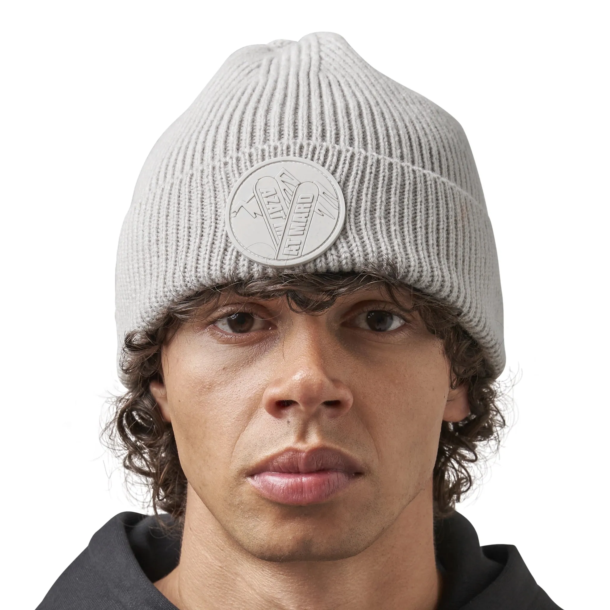 Azat Mard Ski Grey Beanie Hat