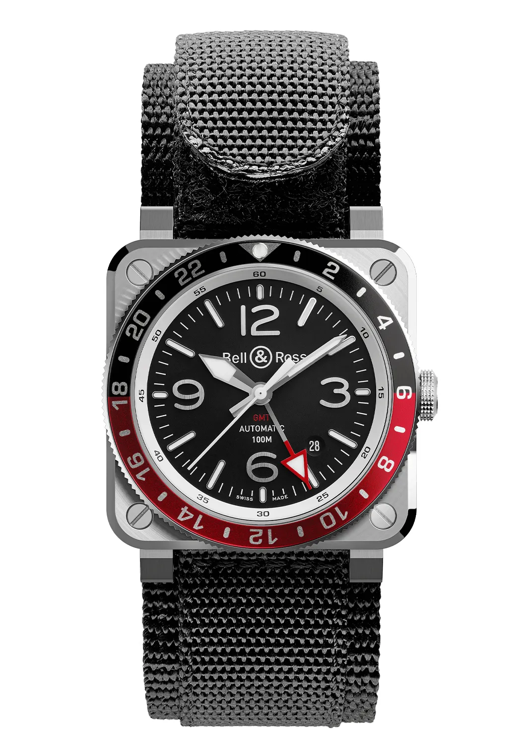 Bell & Ross BR 03-93 GMT Black & Red | Strap