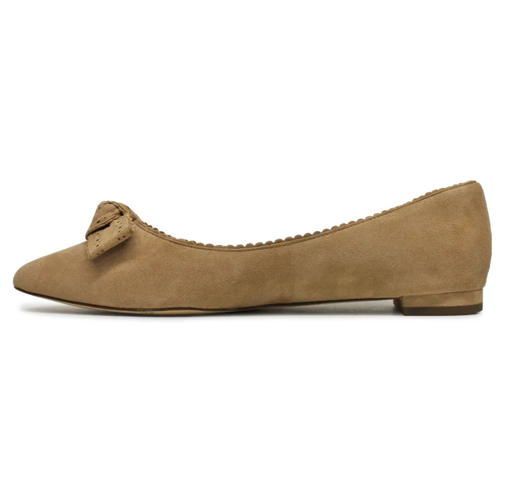 Bellport Bow Skimmer Suede Women's Flats Shoes