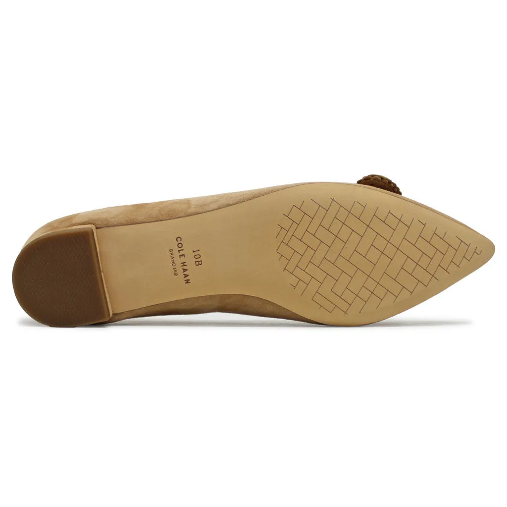 Bellport Bow Skimmer Suede Women's Flats Shoes