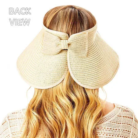 Bride Message Roll Up Foldable Visor Sun Hat