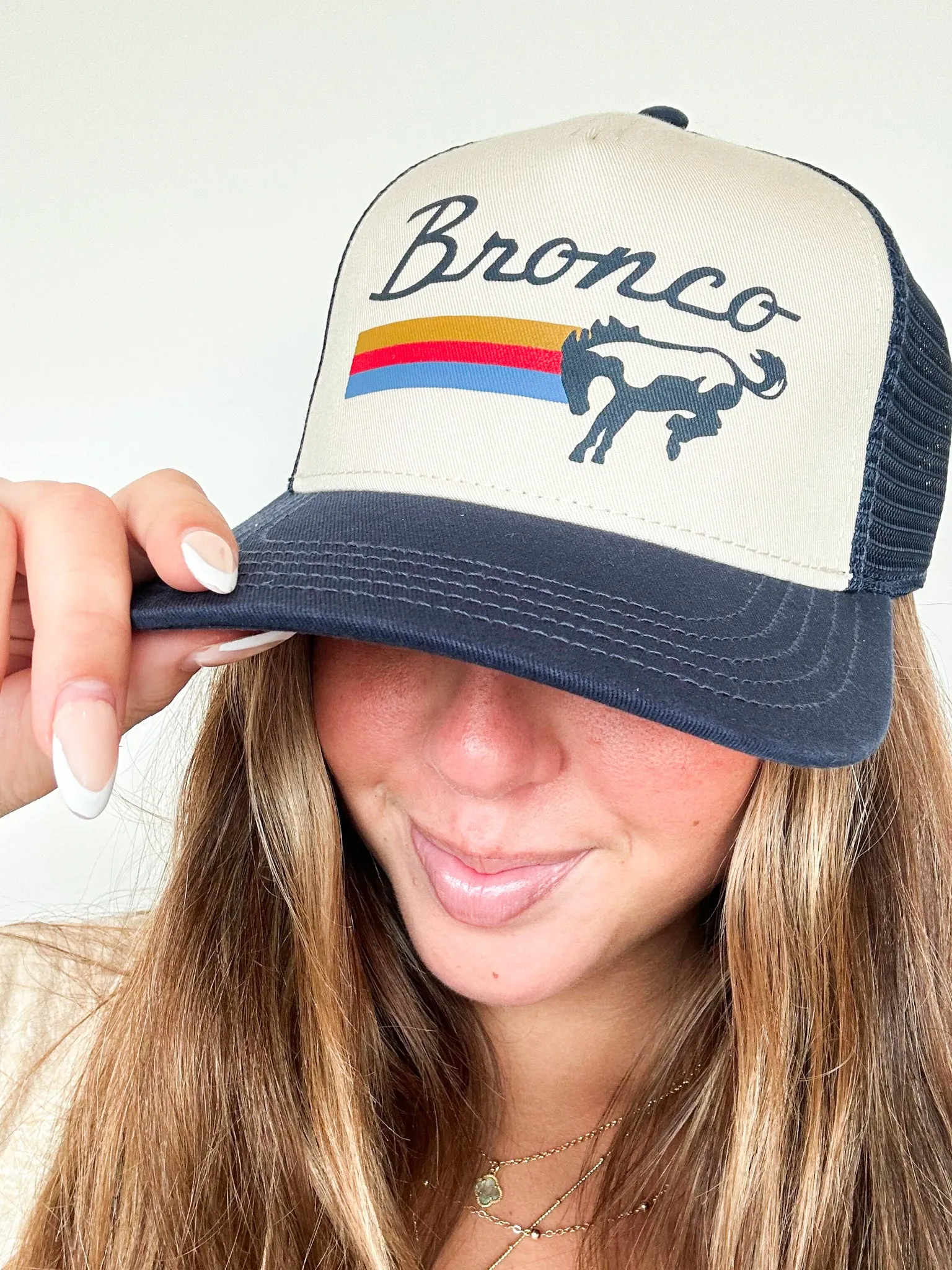 Bronco Sinclair Wide Brim Trucker Hat