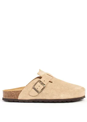 Womens Bukela Molly Sand Suede Slipper Shoes - Comfortable and Stylish Slip-Ons