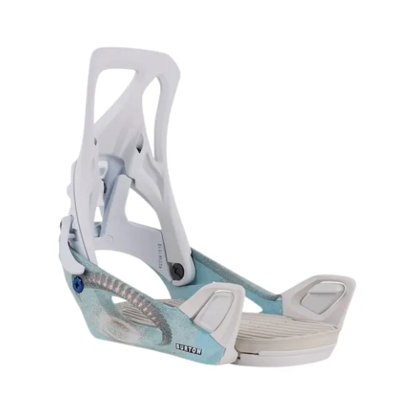 Burton 2024 Women's Step On Re:Flex Snowboard Bindings - White/Graphic