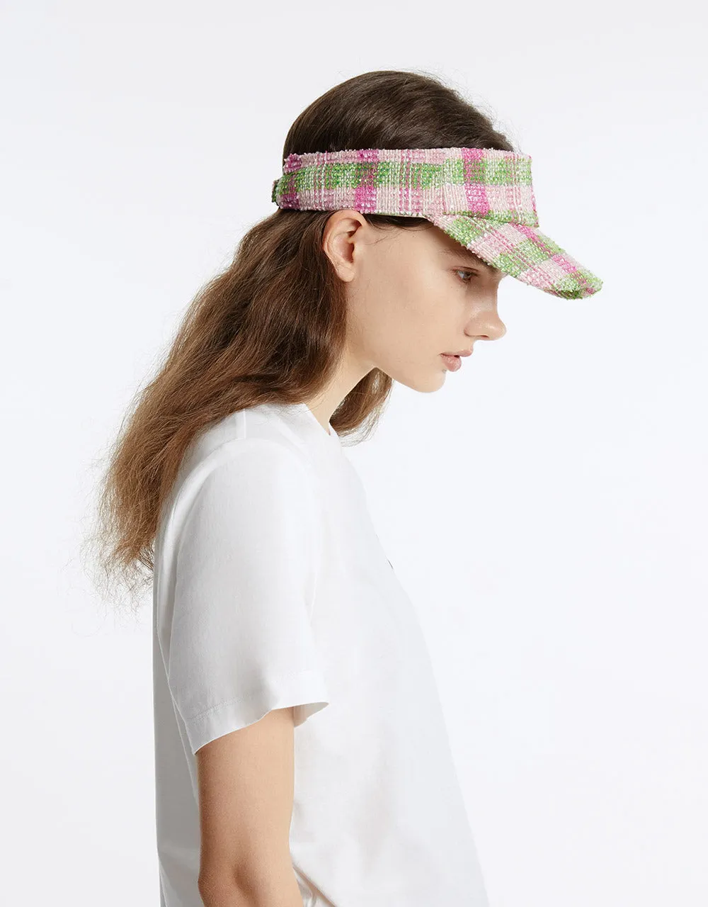 Checkered Visor Hat