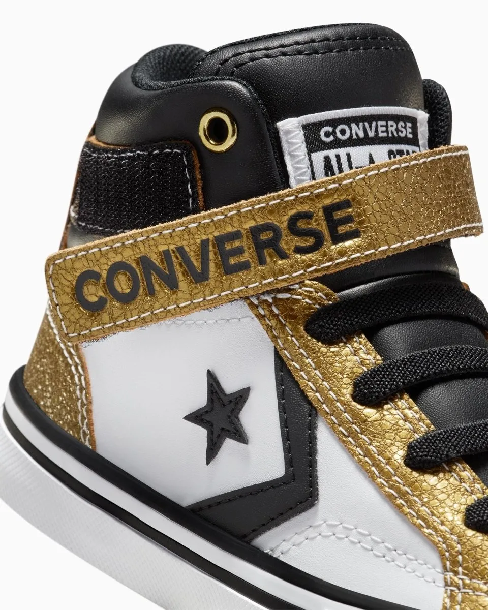 CONVERSE KIDS PRO BLAZE WHITE/GOLD SHOES