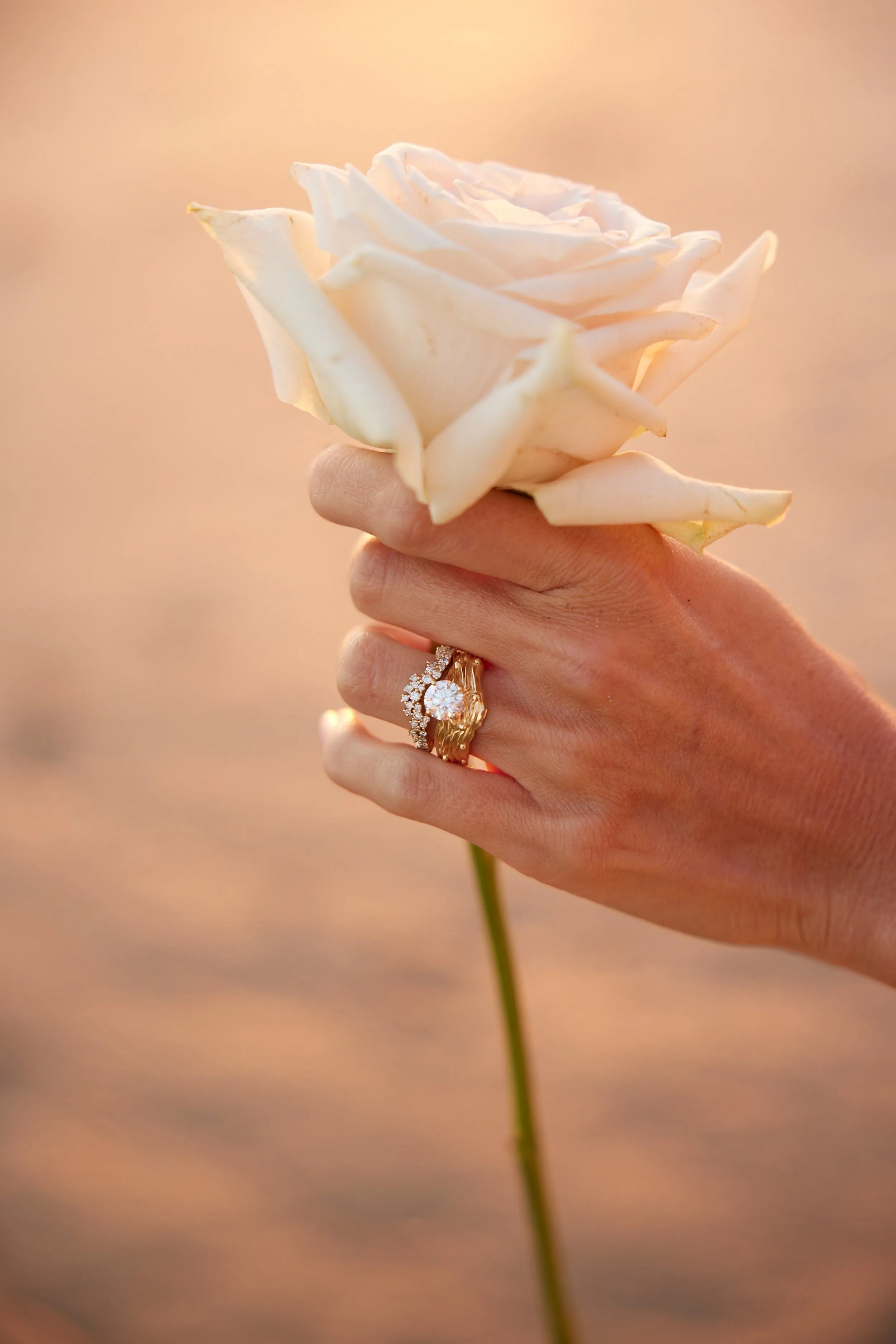 Crown Diamond Water Ring