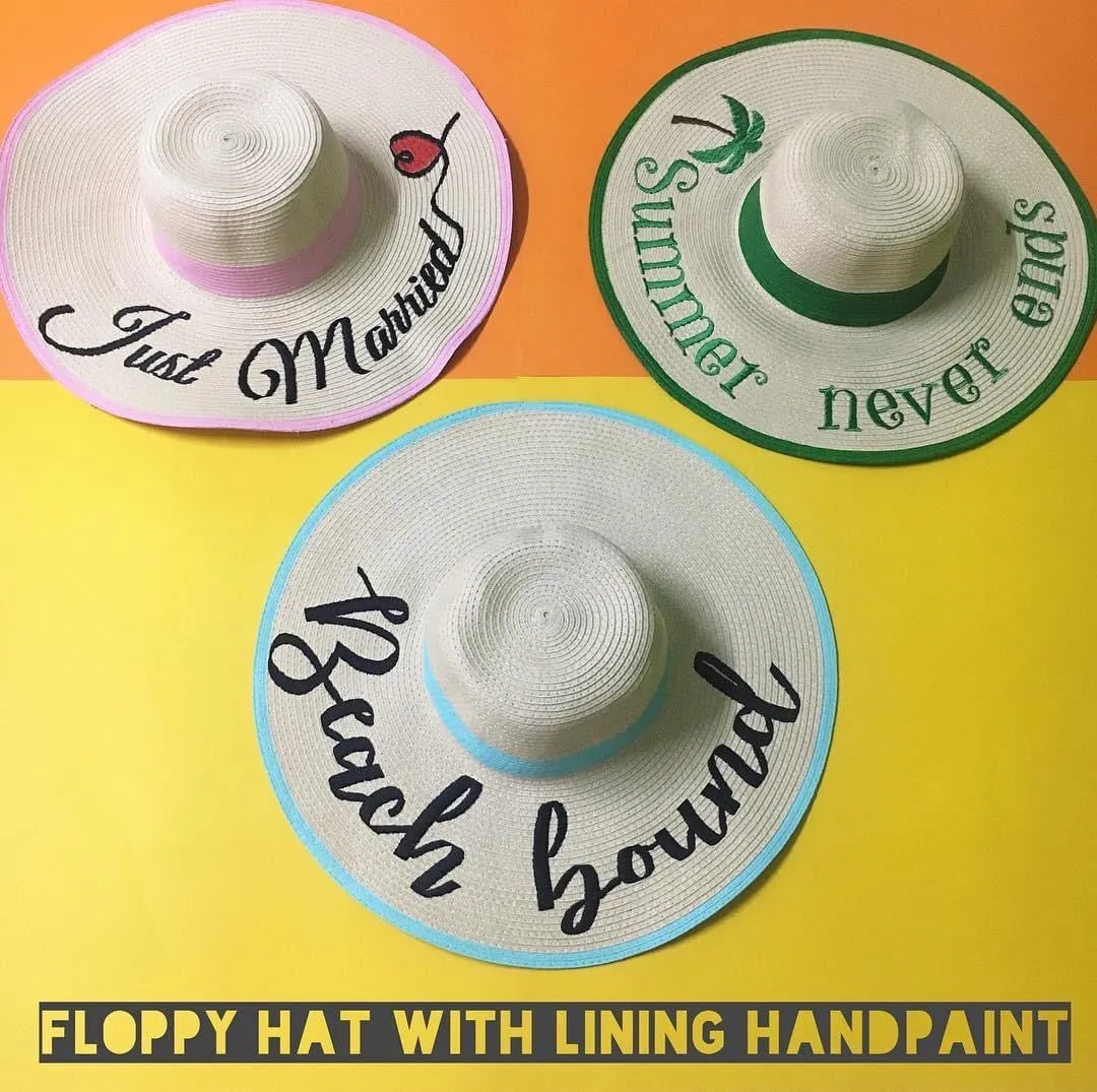 Custom Hand-painted Floppy Hat