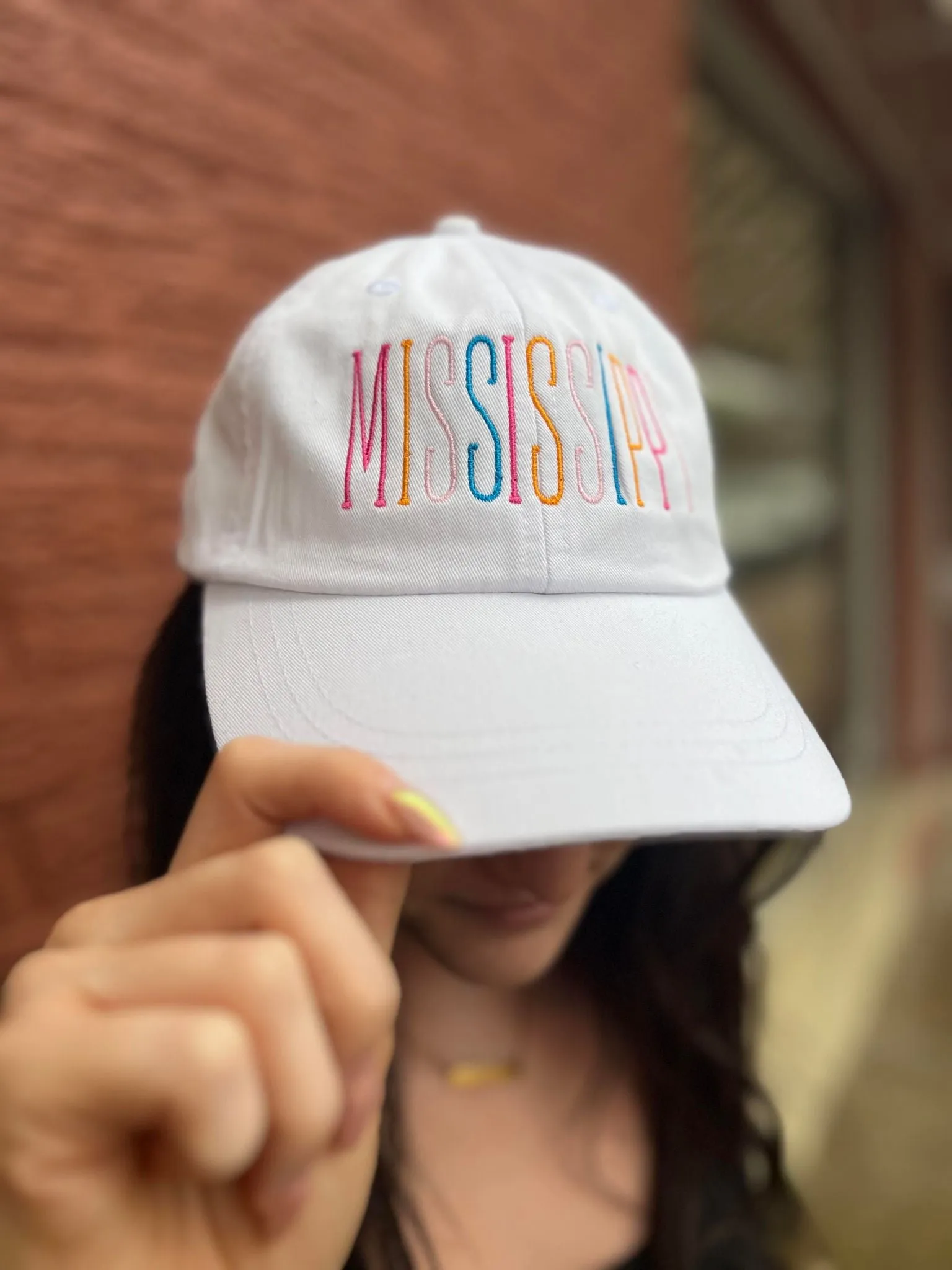 Custom Multi Color Embroidery State Hat