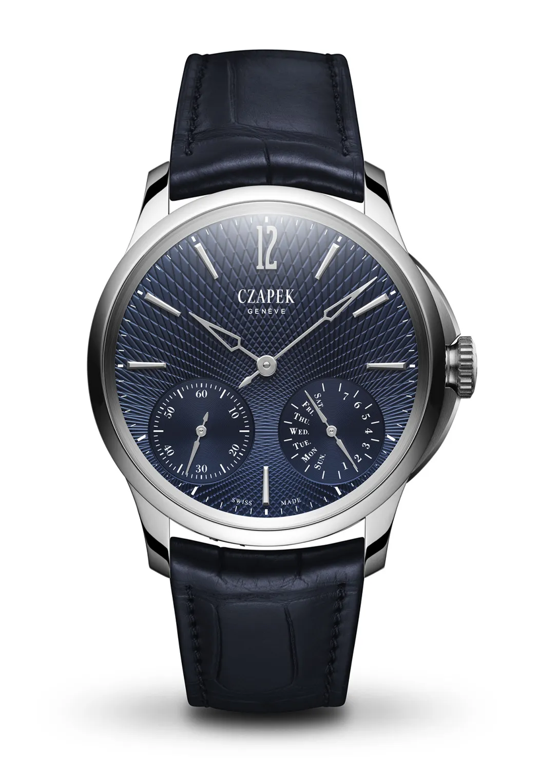 Czapek & Cie Quai des Bergues 40.5mm Double Soleil Deep Blue | Pre-Order