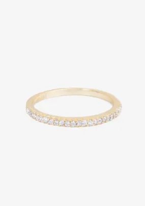 Diamond Bar Ring in Gold