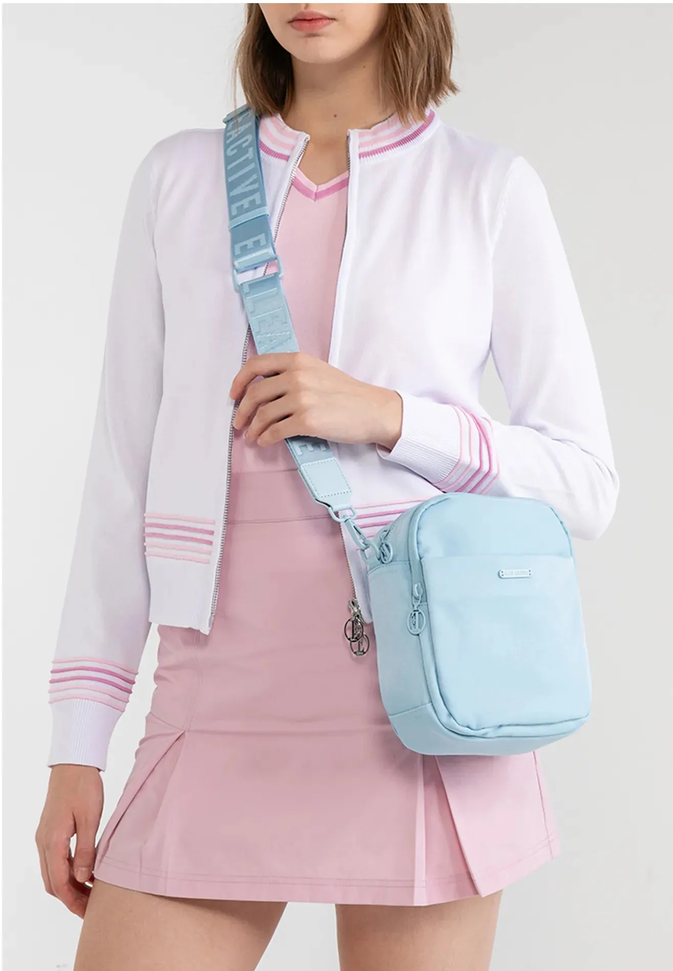 ELLE Active Minimalist Crossbody Nylon Bag