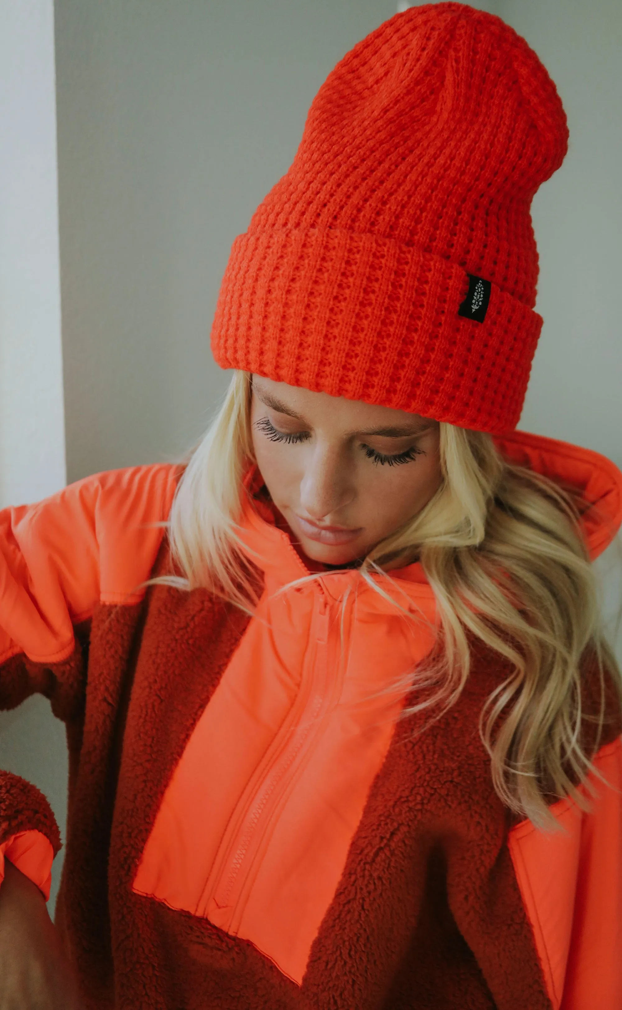 free people movement: cool down beanie - flambe