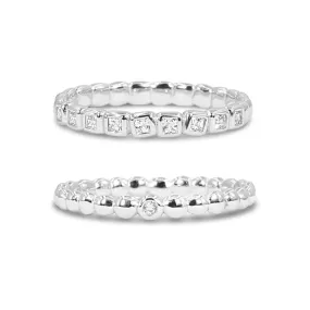 Jackie Mack Summer Ring Set Silver