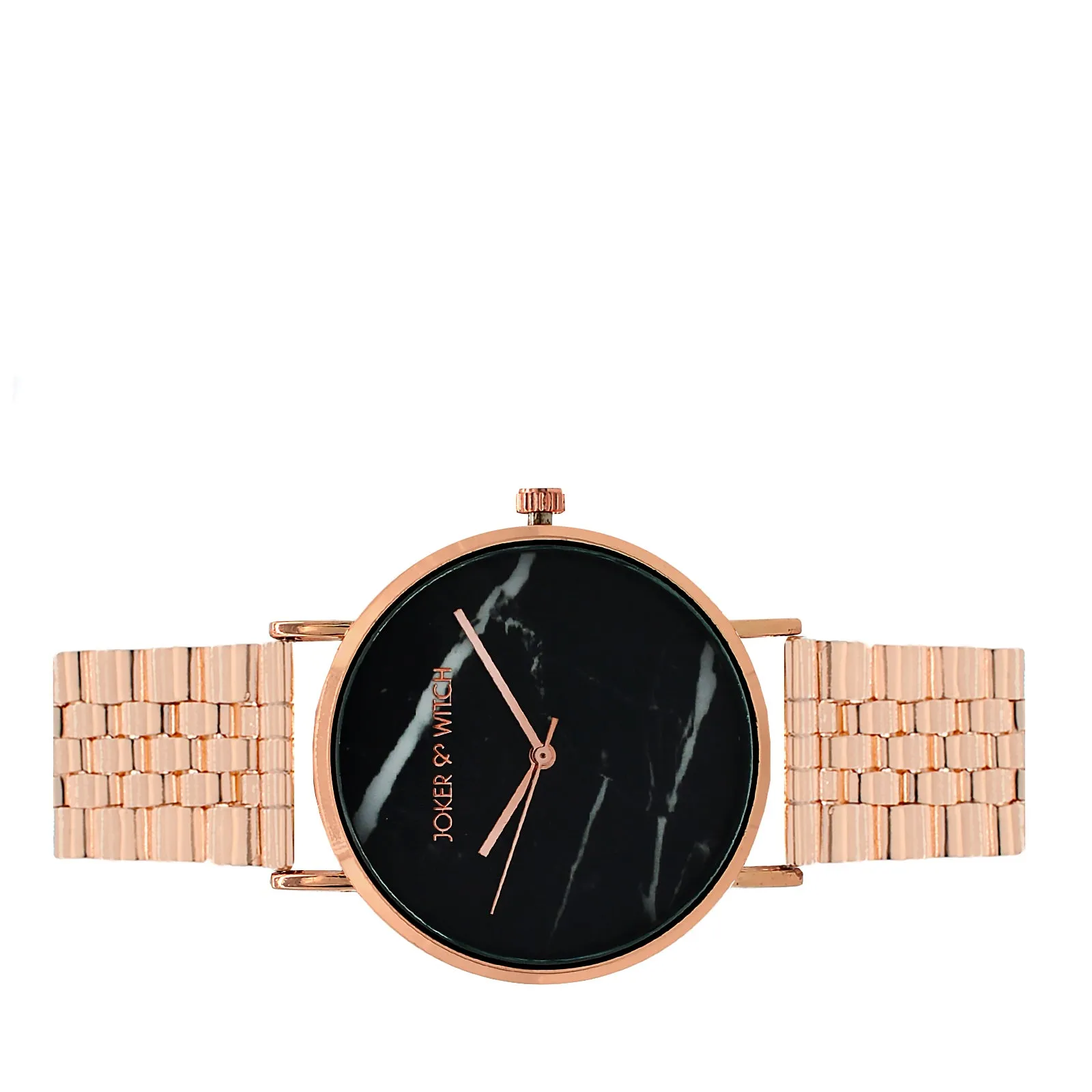 Jacoba Marble Dial Rosegold Watch Bracelet Stack