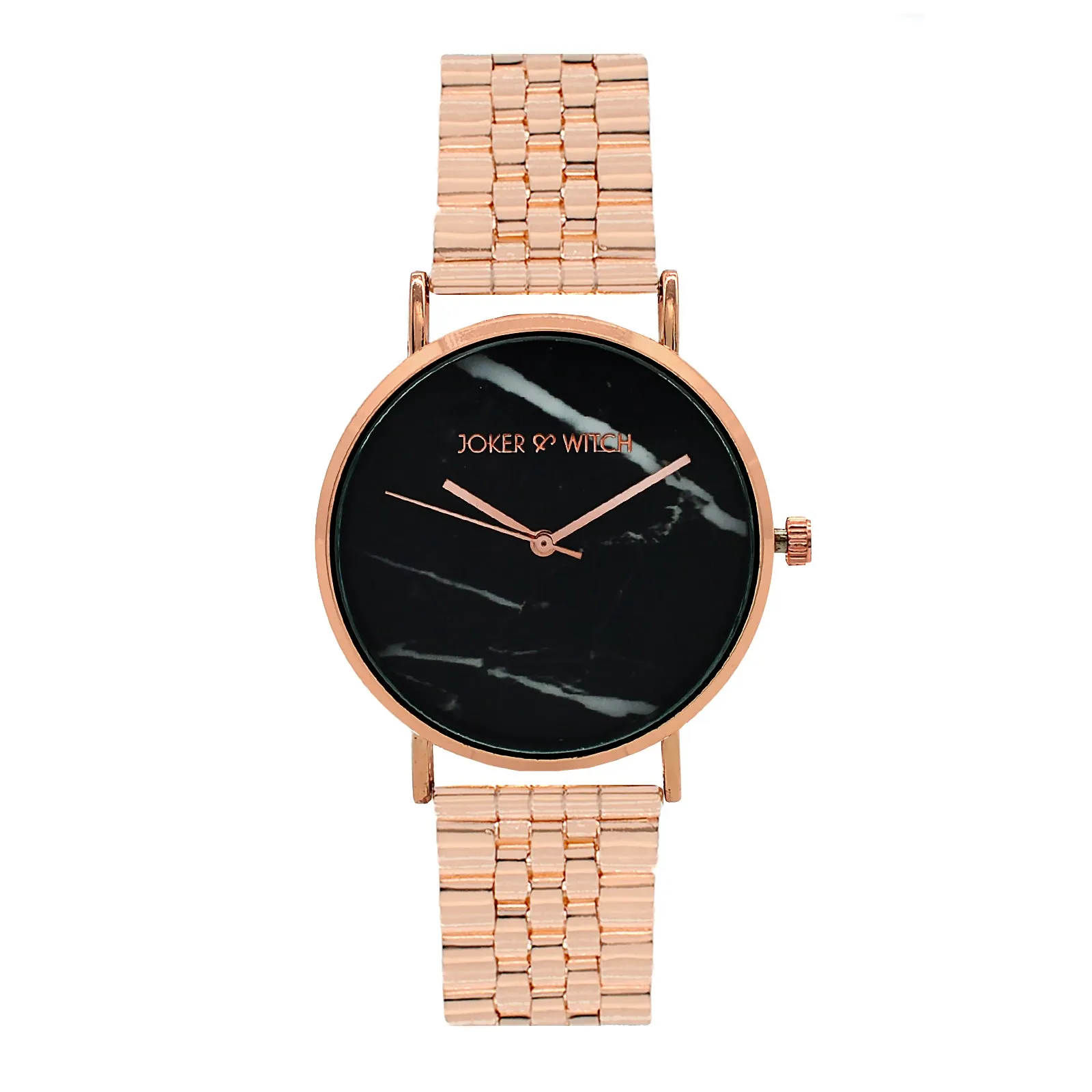 Jacoba Marble Dial Rosegold Watch Bracelet Stack