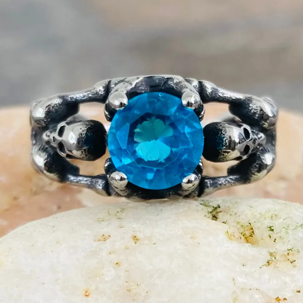 Ladies Ring - 12 December Birthday - Blue Topaz - R118