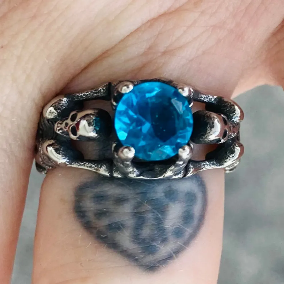 Ladies Ring - 12 December Birthday - Blue Topaz - R118