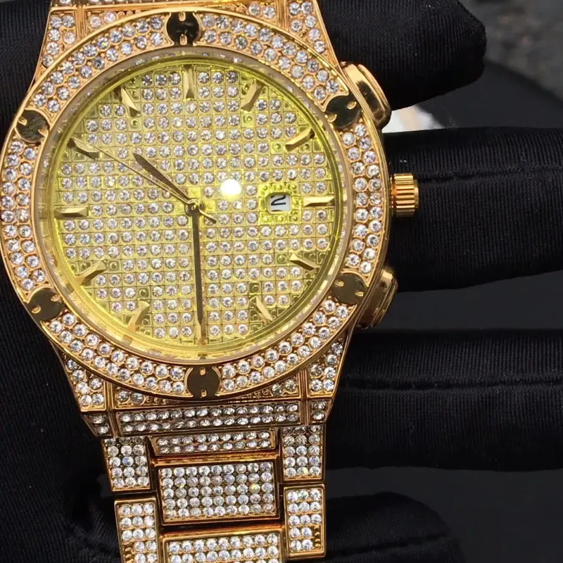 Luxury Hip hop style Iced Out watch