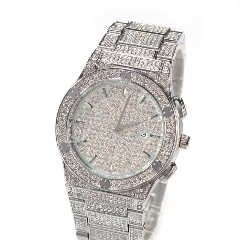 Luxury Hip hop style Iced Out watch