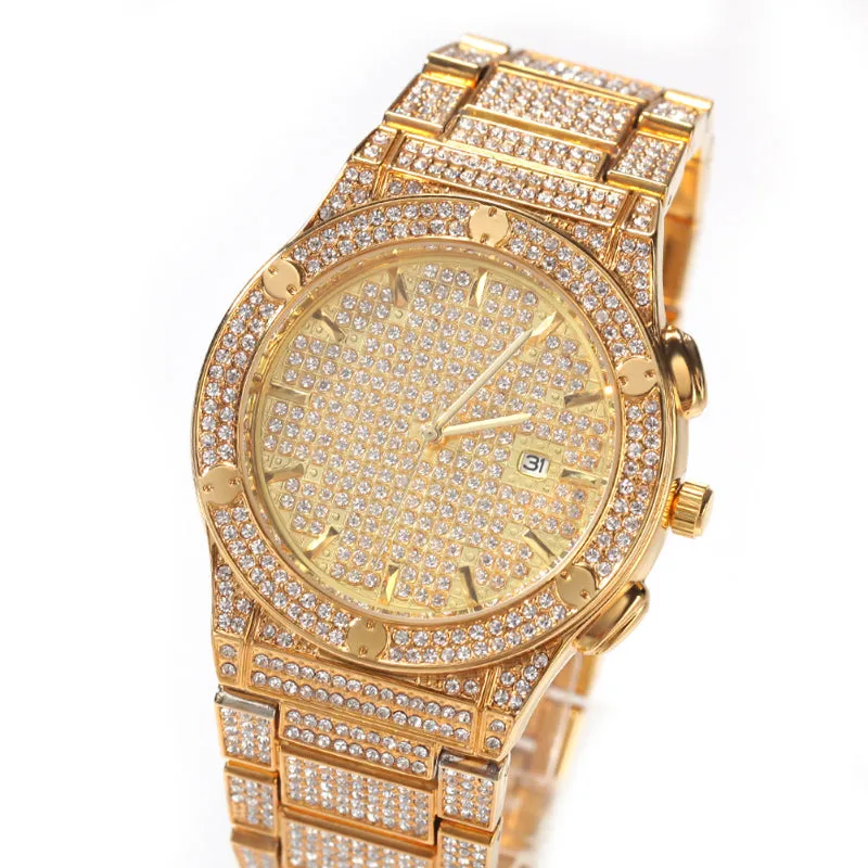 Luxury Hip hop style Iced Out watch