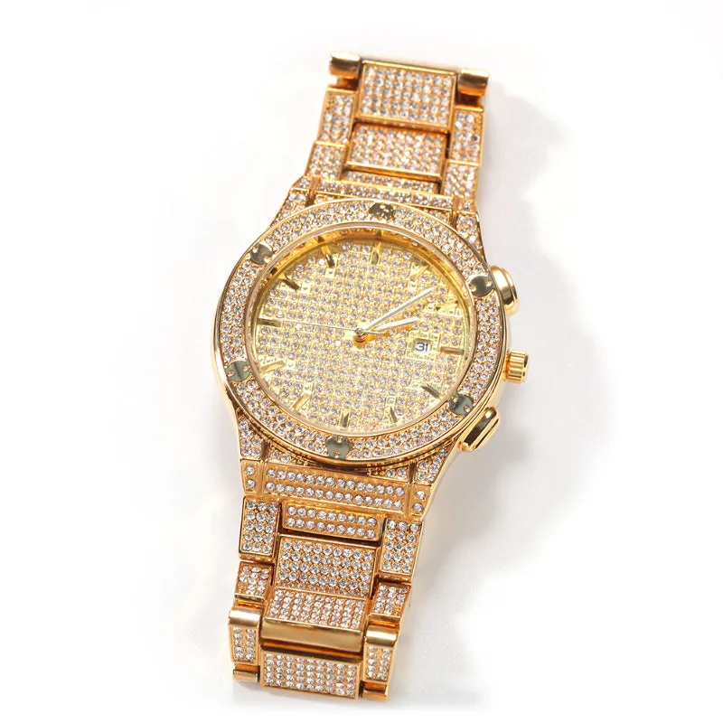 Luxury Hip hop style Iced Out watch