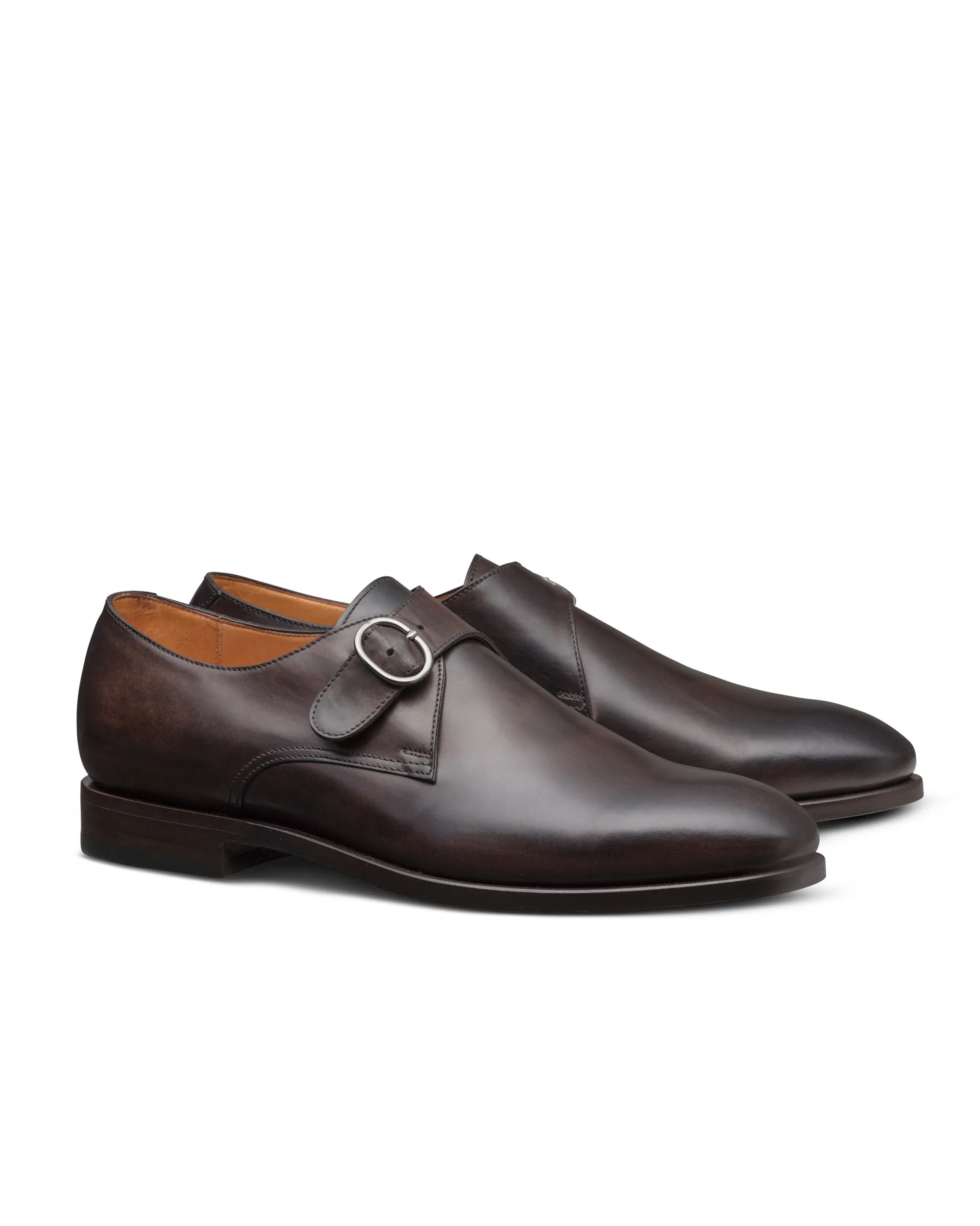 Mahogany Calf Leather Single Monkstrap