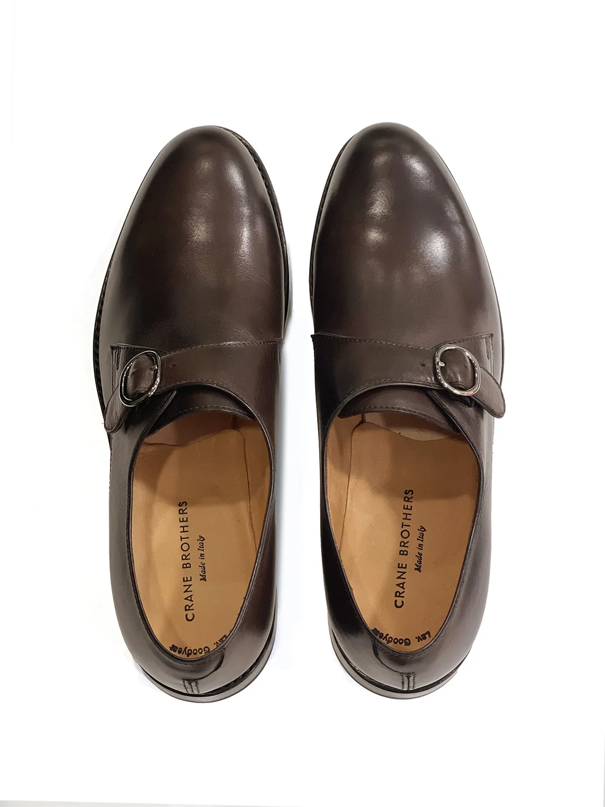 Mahogany Calf Leather Single Monkstrap