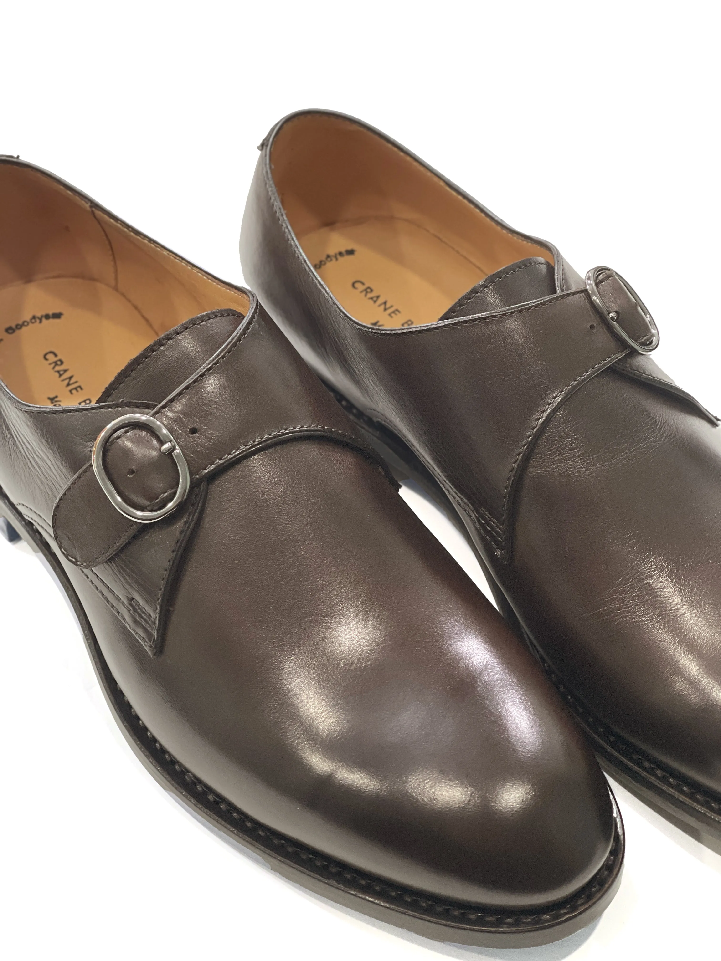 Mahogany Calf Leather Single Monkstrap