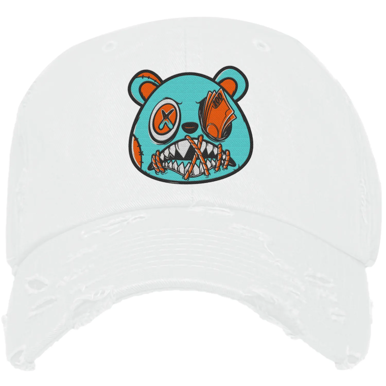 Miami Dolphin Dunks Dad Hat to Match - MIAMI MONEY TALKS BAWS