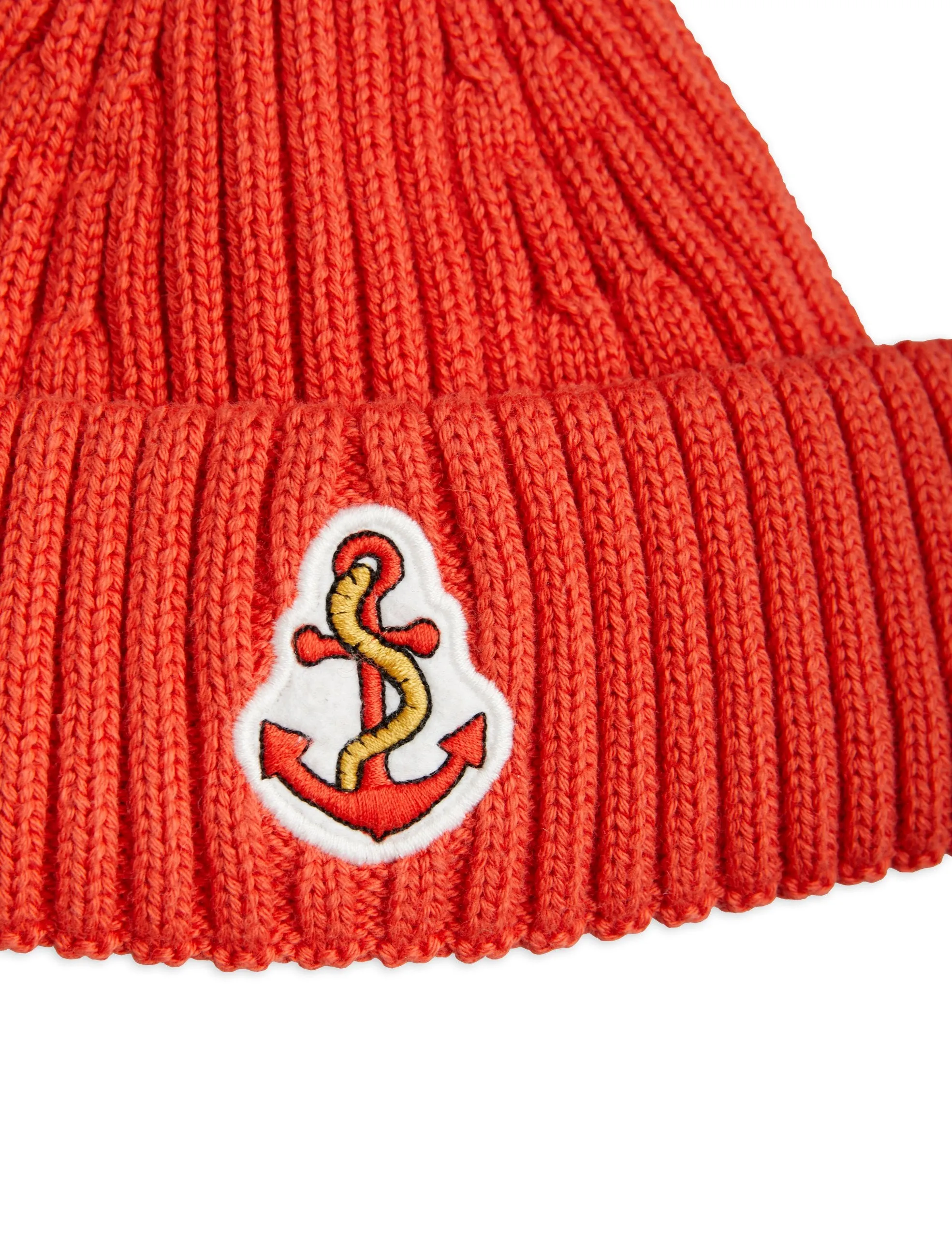 Mini Rodini | Anchor short rib beanie