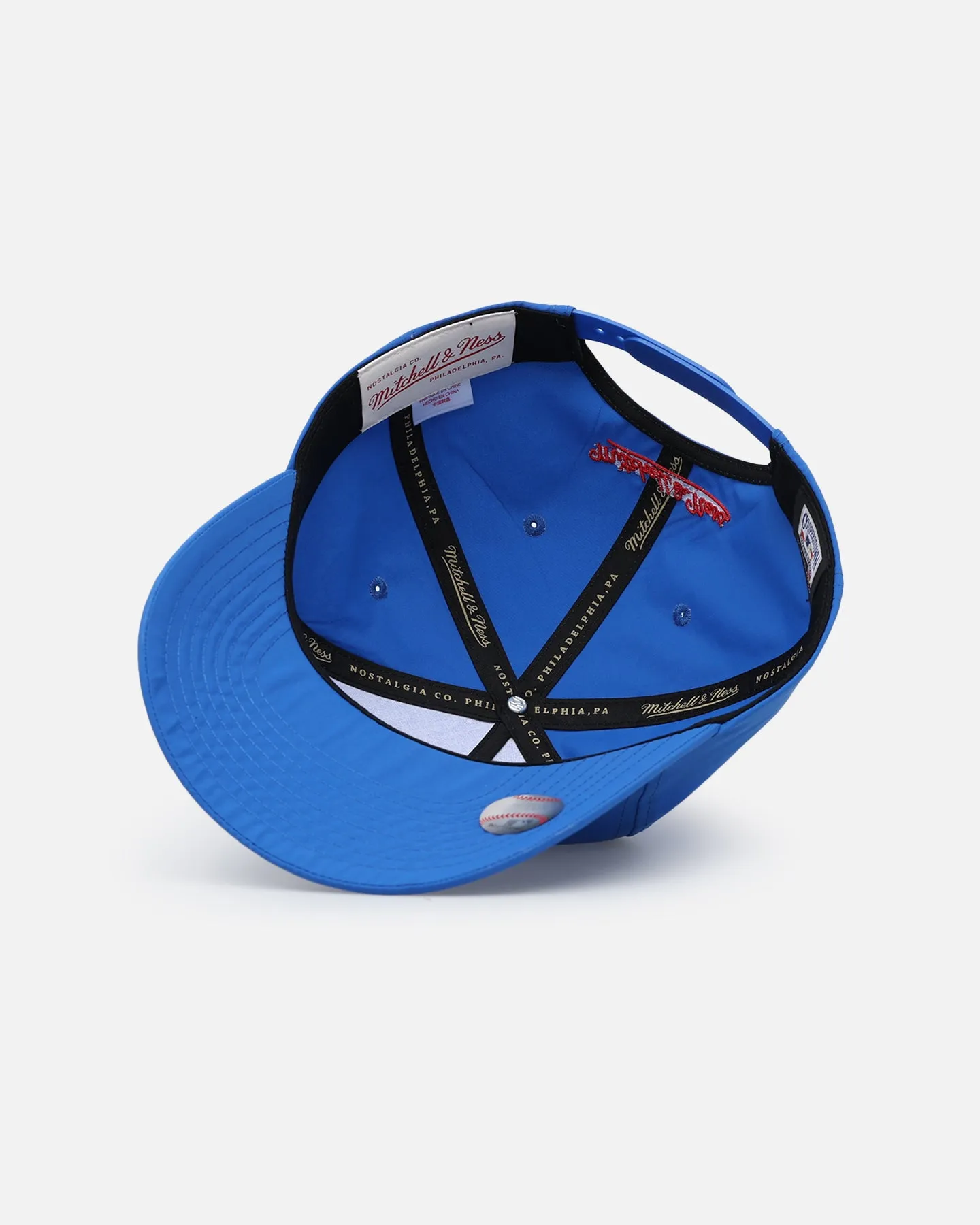 Mitchell & Ness Atlanta Braves Retro Matte Nylon Origins Snapback Blue