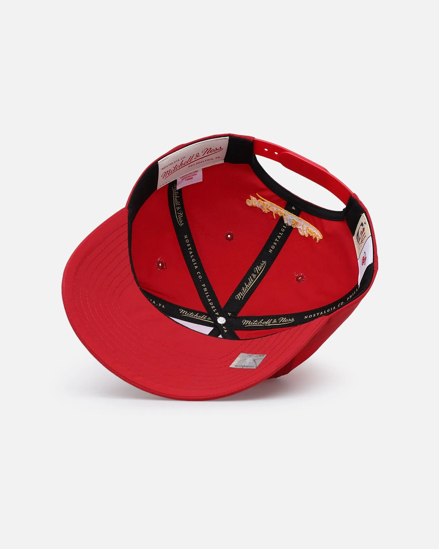 Mitchell & Ness Miami Heat Retro Matte Nylon Origins Snapback Red