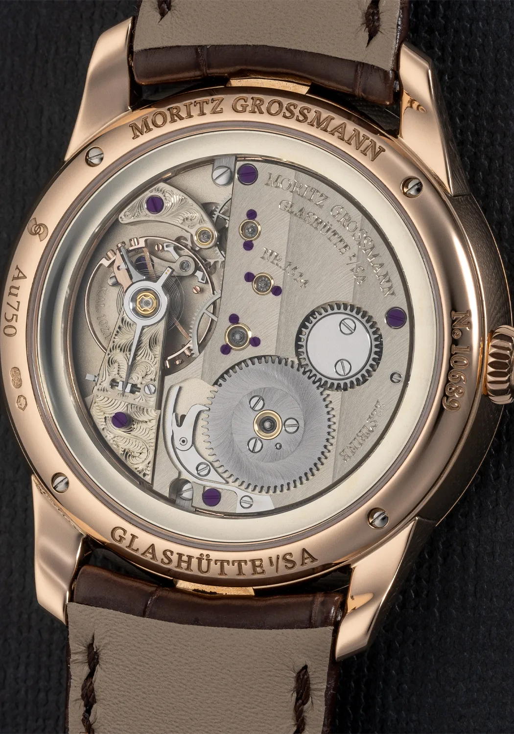 Moritz Grossmann Tefnut Silver-Plated by Friction Rose Gold