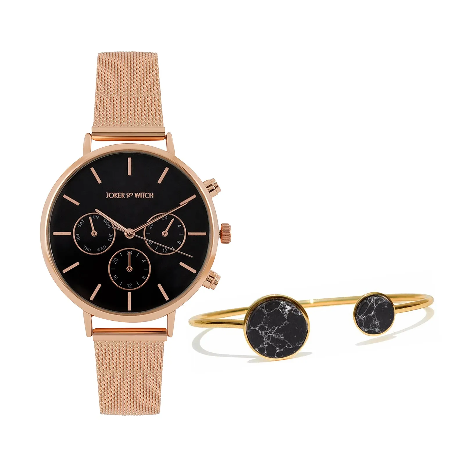 Mystique Rosegold Watch Bracelet Stack