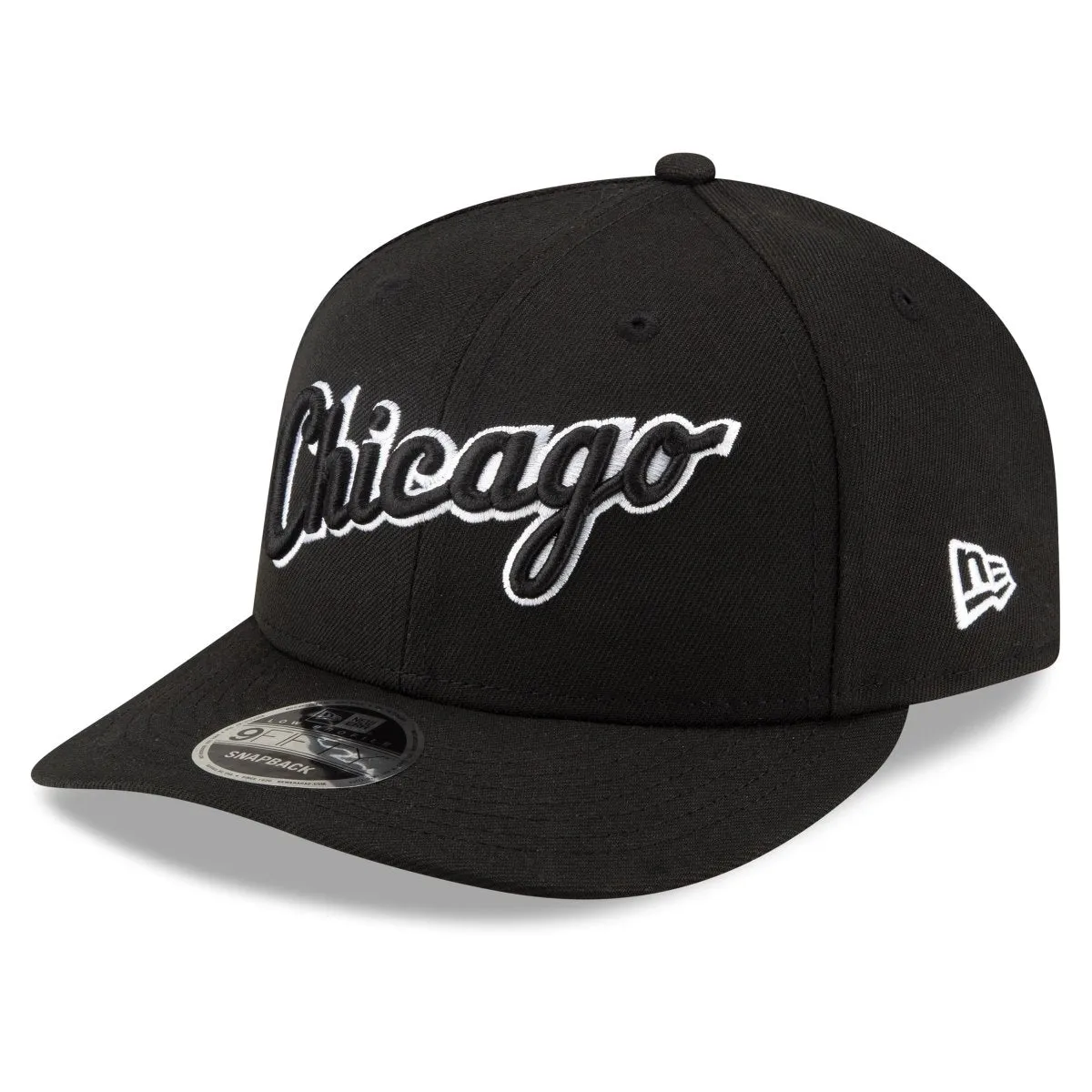 New Era X Felt Chicago White Sox Low Profile 9FIFTY Snapback Black