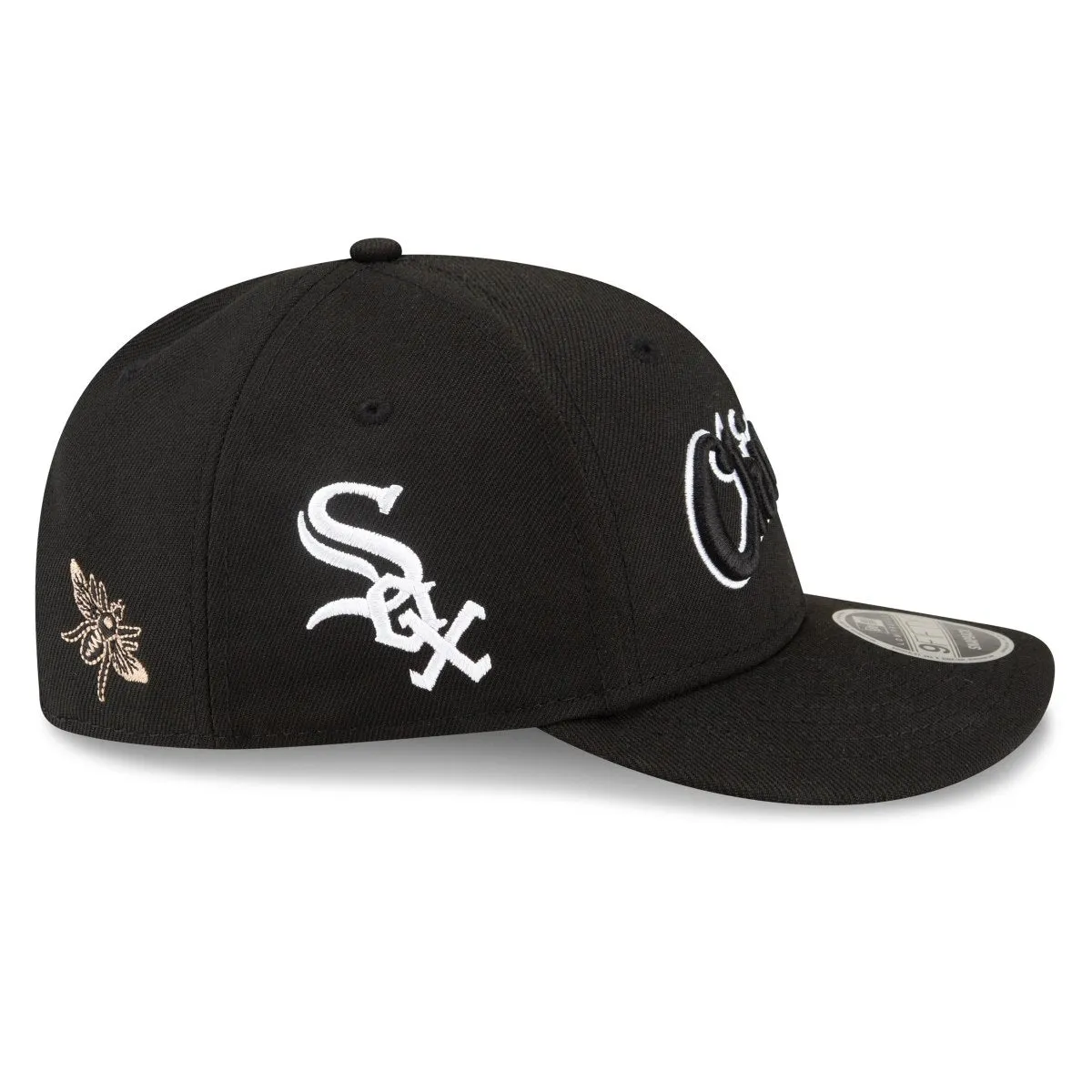 New Era X Felt Chicago White Sox Low Profile 9FIFTY Snapback Black