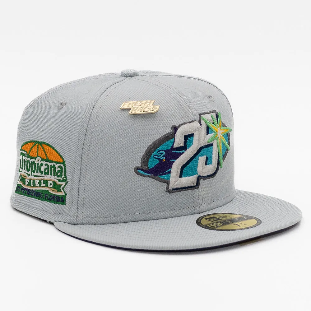 NEW ERA X FRESH RAGS 59FIFTY TAMPA BAY RAYS 25TH ANNIVERSARY Tropicana Field Side Patch