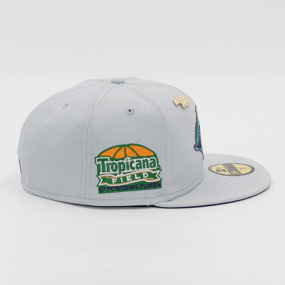 NEW ERA X FRESH RAGS 59FIFTY TAMPA BAY RAYS 25TH ANNIVERSARY Tropicana Field Side Patch