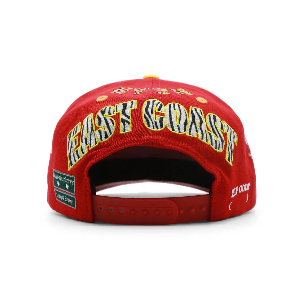 New York Everything Snapback Hat Red